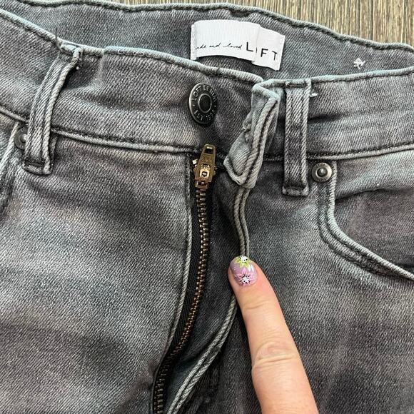 LOFT Womens The Jegging Jeans High Rise Denim Stretch Cotton Blend Gray Sz 27/4 - Picture 7 of 12